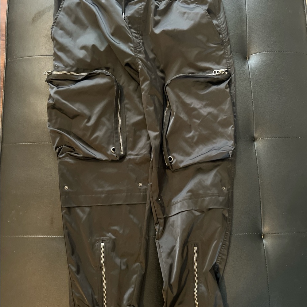 Forever 21 Black Cargo Pants with Utility Design
